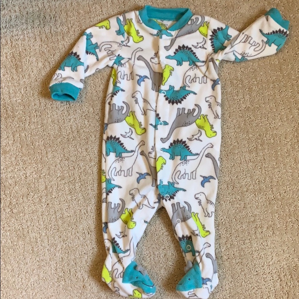 Fleece Dinosaur Footie Pajama
